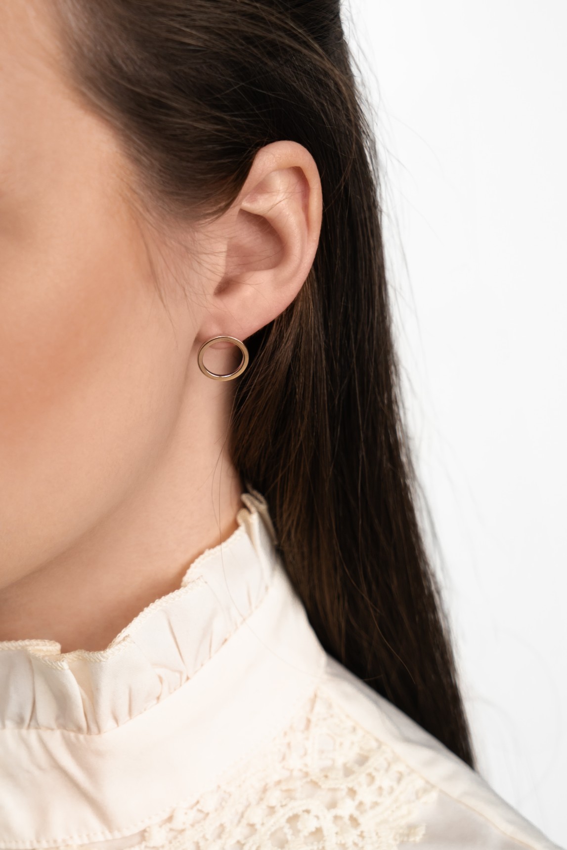 KOLCZYKI SREBRNE ZE ZŁOTEM 0713.50 - SIZ - LUX zdjęcie 2