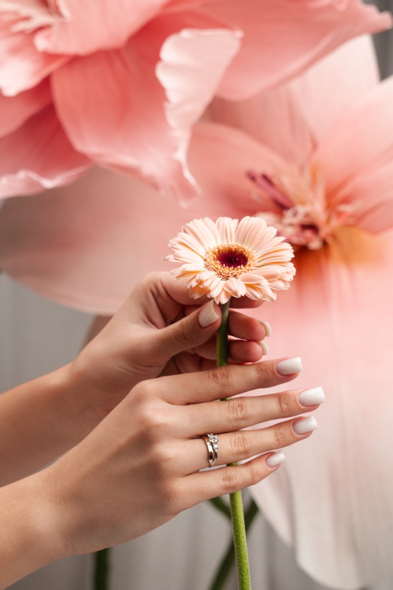 PIERŚCIONEK SREBRNY ZE ZŁOTEM I CYRKONIAMI 1531 zdjęcie 2